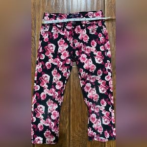 Black and Pink Floral Girls Vigoss Jeans